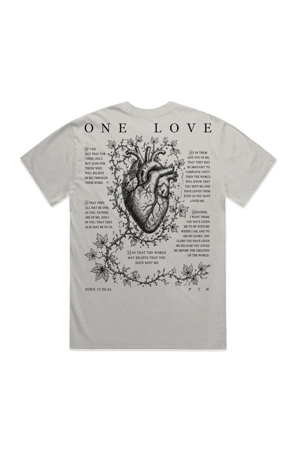 HEAVY FADED ONE LOVE TEE