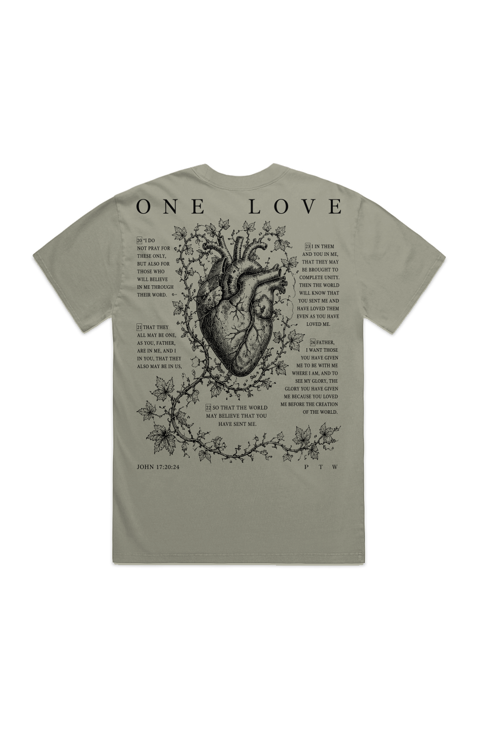 HEAVY FADED ONE LOVE TEE