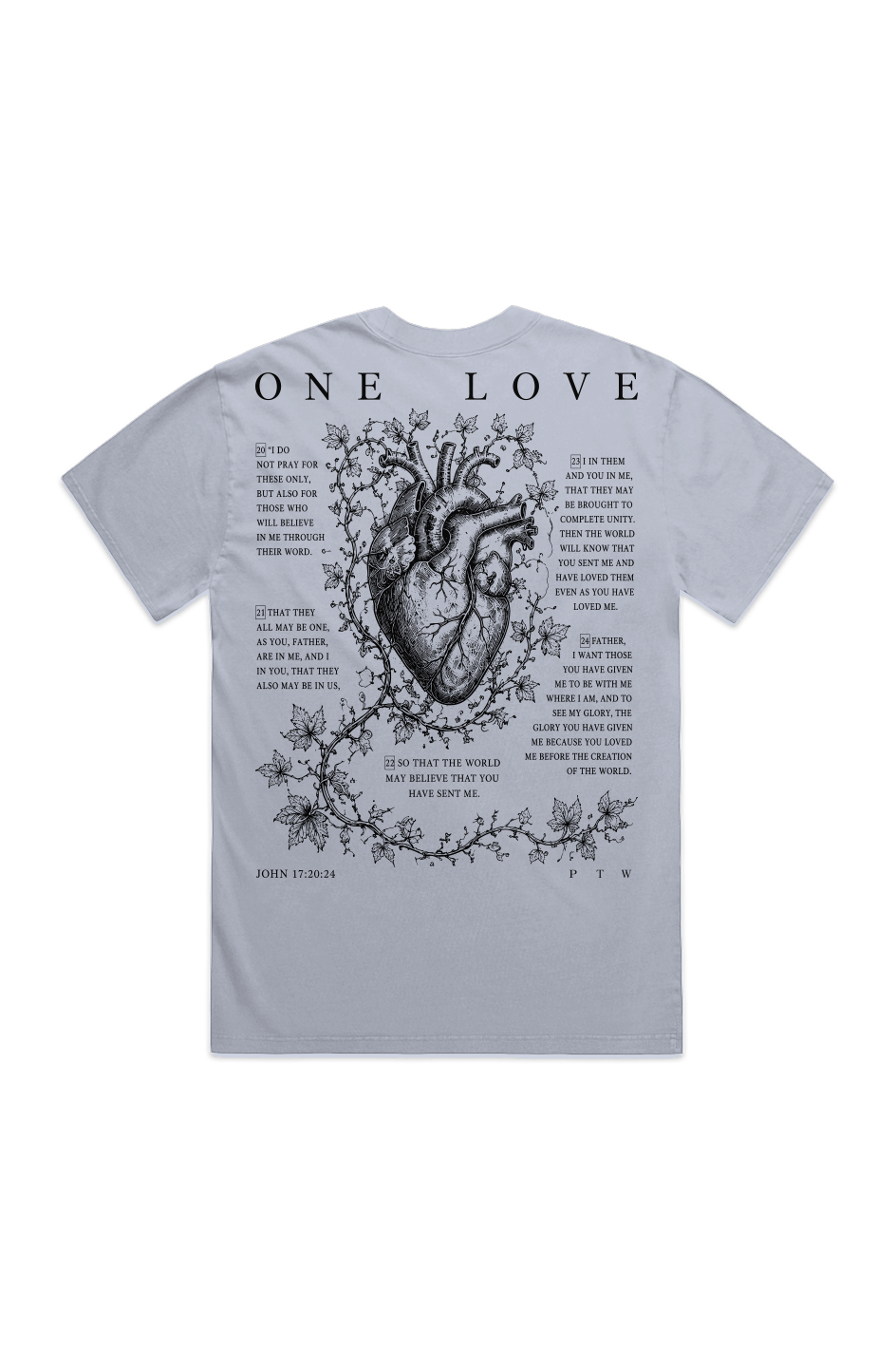 HEAVY FADED ONE LOVE TEE