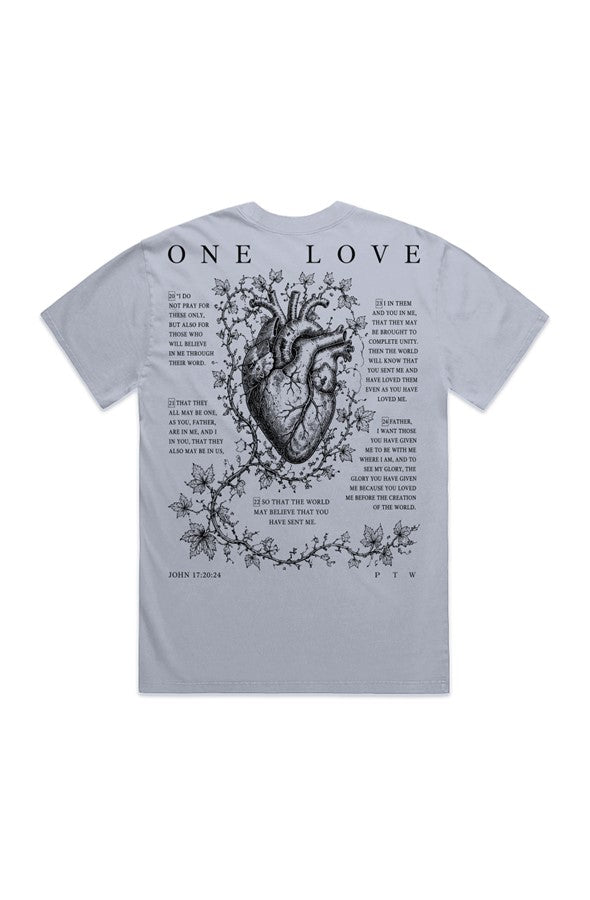 HEAVY FADED ONE LOVE TEE
